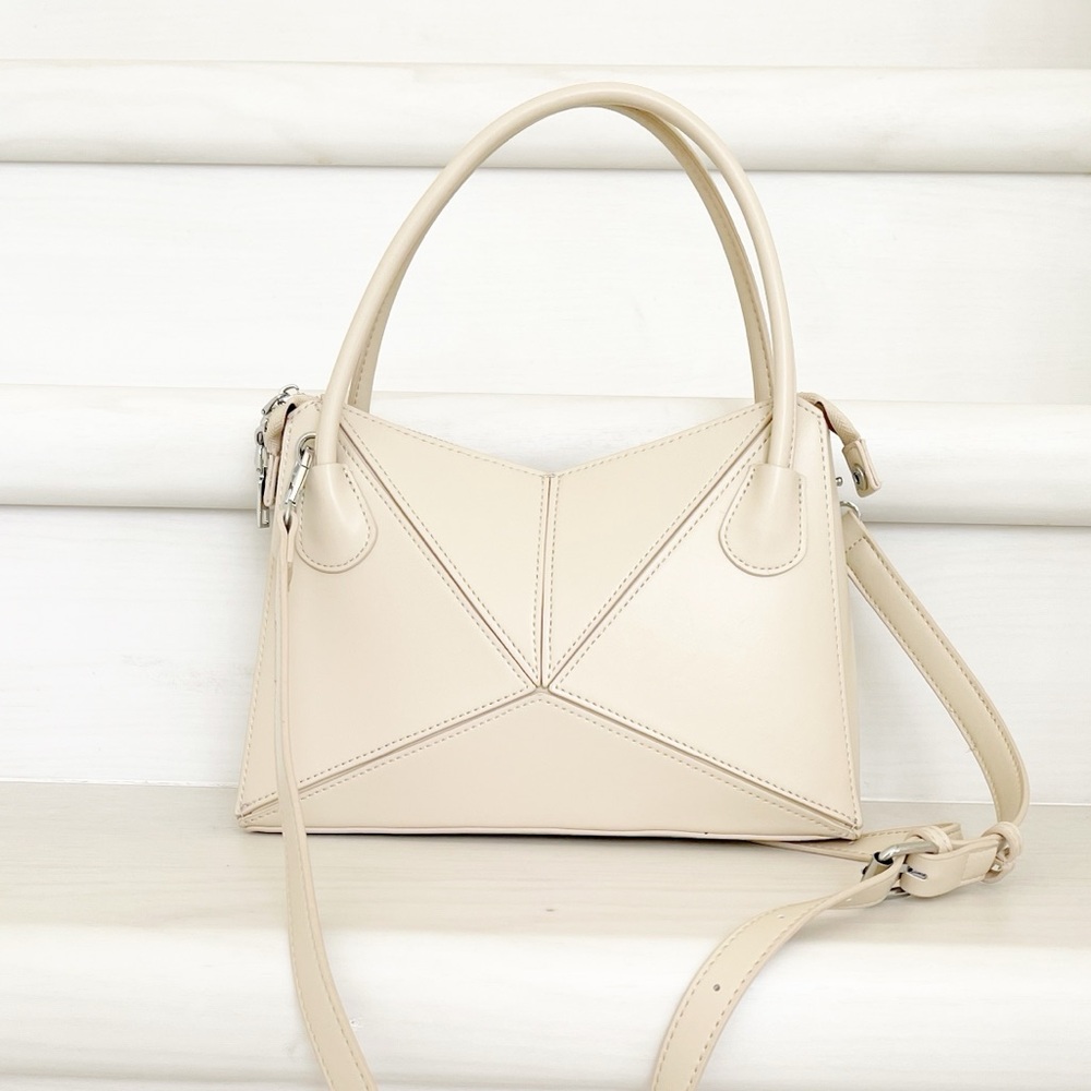 Structured Cream Handbag